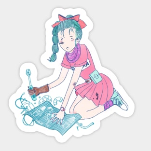 Young Bulma Sticker